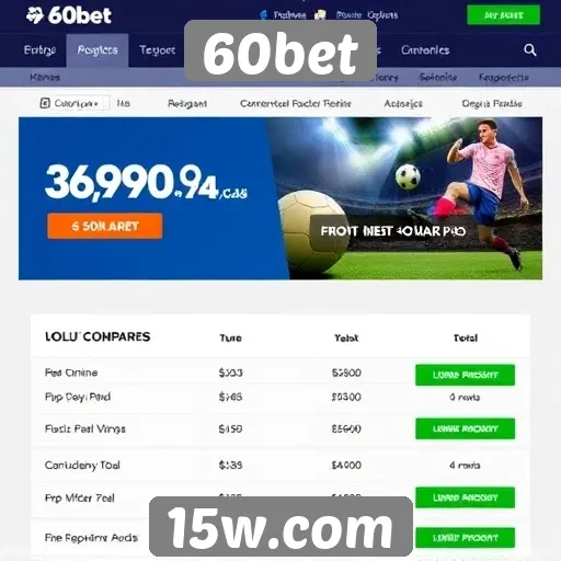 Promoções e bônus oferecidos pela 60bet